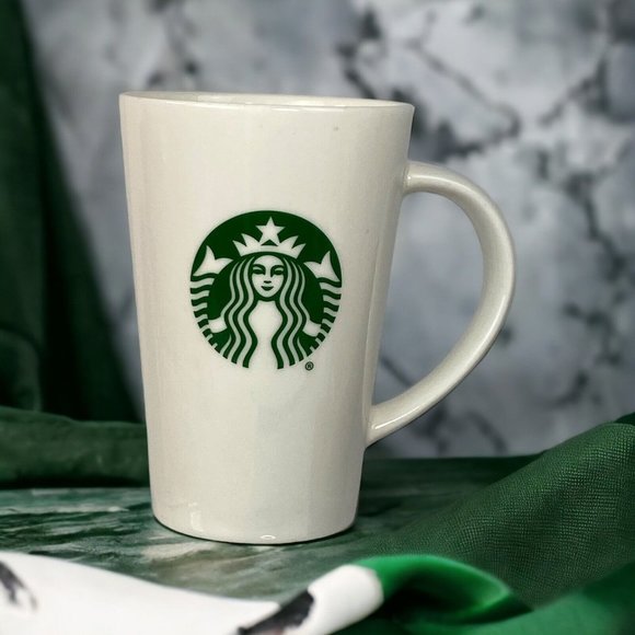Starbucks Other - Starbucks Vintage 12 OZ  Classic Mermaid White Bone China Coffee Mug Cup 5”